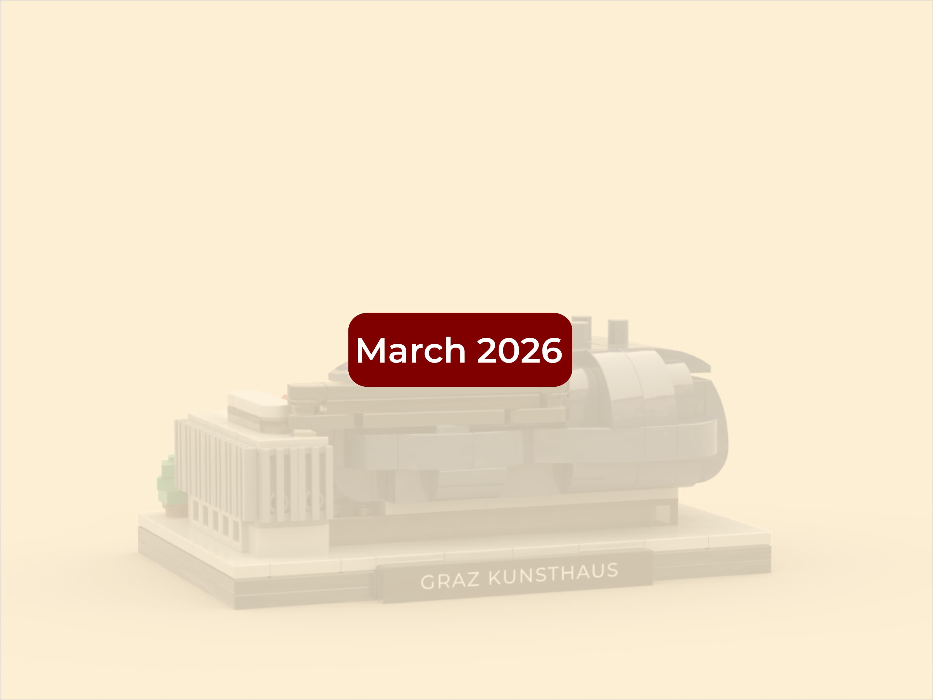 Building block model of the Graz Art Museum